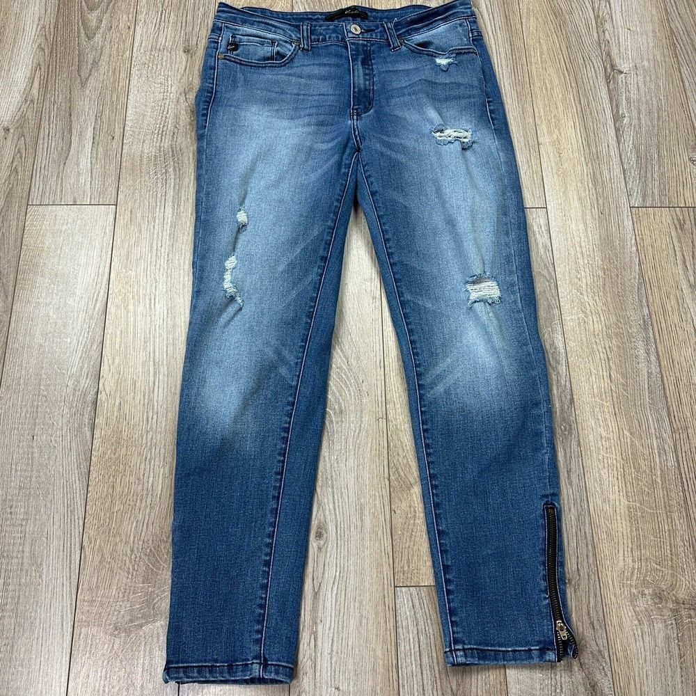 kancan jeans 11/29 Zip Ankle Blue Denim